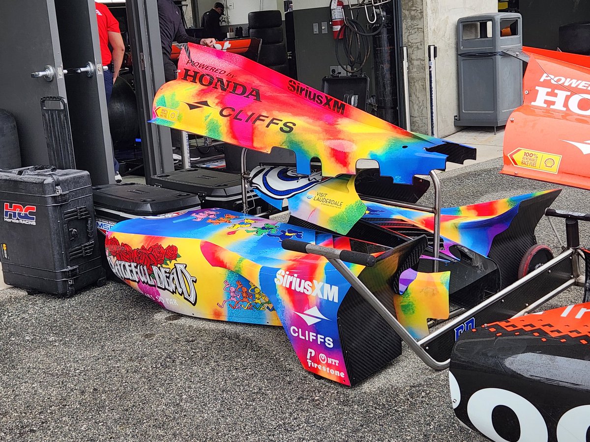 ChampCar4Ever's tweet image. Felix Rosenqvist's Grateful Dead livery. Very nice!
#Indycar