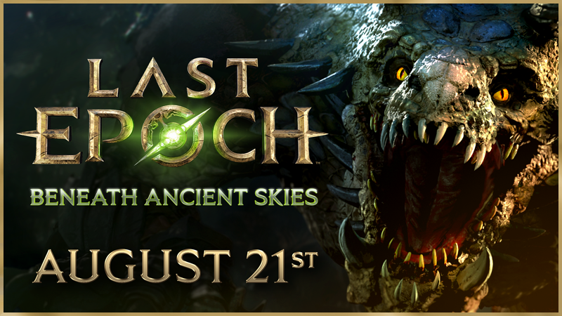 LastEpoch's tweet image. 🦖 Season 3 Official Trailer - Beneath Ancient Skies 🦖
The Season 3 trailer for Last Epoch: Beneath Ancient Skies is here! Watch now and prepare for the hunt when the new season begins August 21st.
Trailer Link: youtu.be/TnDnhPqC0BA
#LastEpoch