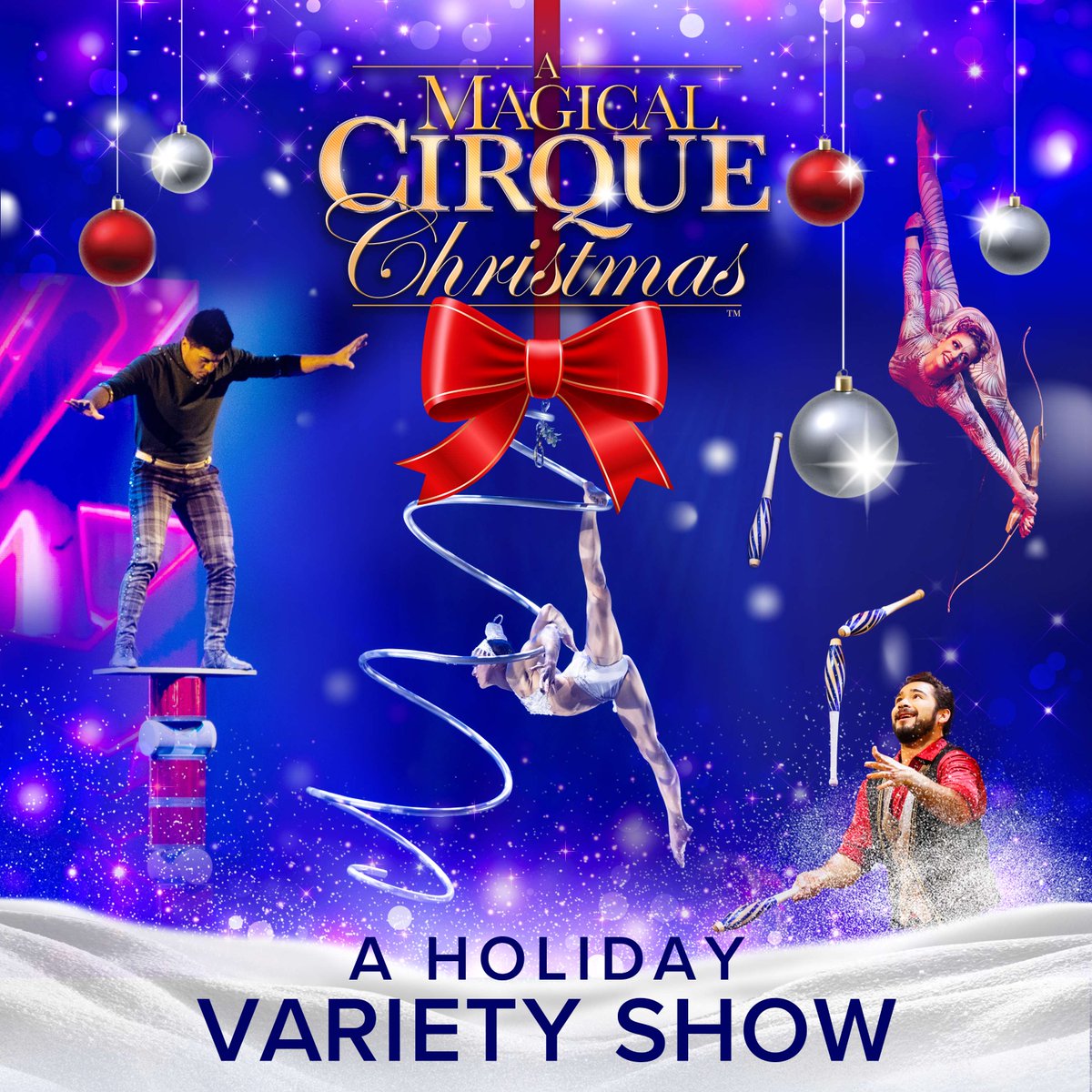 A Magical Cirque Christmas is coming to Thousand Oaks on December 29th!🎄Bring the whole family for a night of breathtaking variety acts and holiday magic! 🎟️Tickets are on sale now!
ticketmaster.com/event/0B0062EF…
#magicalcirquechristmas #cirquechristmas

Presented by: <a href="/TOArts_/">TOArts</a>