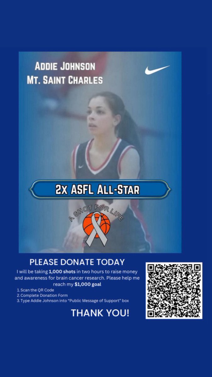 addiej2026's tweet image. Just 2 weeks away from @ASFL_Shoot4Cure RI Challenge! There’s still time, please consider donating to this great cause and supporting cancer research at Mass General Hospital. Donation link: givebutter.com/hadRdn Please type my name in the message box when donating. Thank you!