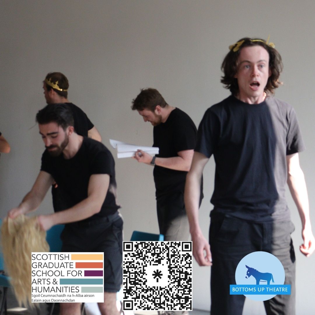BottomsUpT's tweet image. We've all got different ways to get ready before the show starts - we probably shouldn't do it while on stage though
In His Own Image Fringe tickets are through the QR code or at thespaceuk.com!