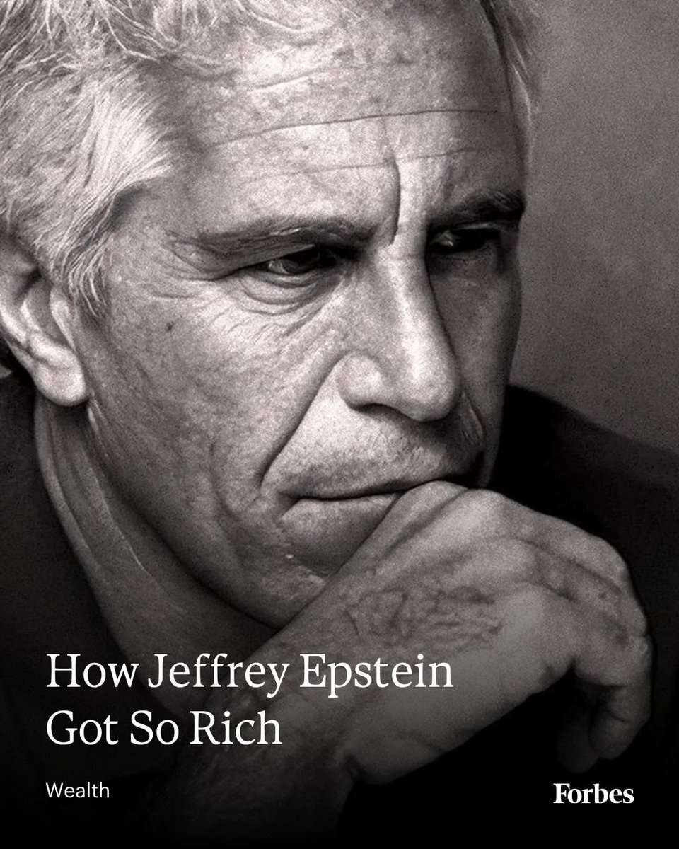 Forbes's tweet image. Jeffrey Epstein was worth nearly $600 million at the time of his death, largely due to two wealthy billionaire clients, as well as generous tax breaks. forbes.com/sites/giacomot…