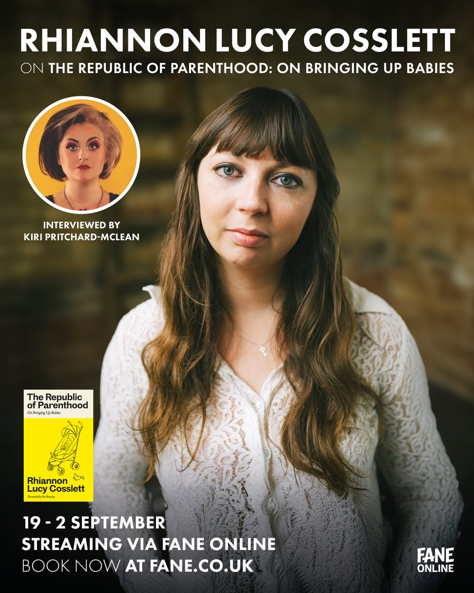 FaneProductions's tweet image. 👶 NEW | How do you document becoming a parent?
Join @rhiannonlucyc in conversation with comedian & writer @kiripritchardmc on #FaneOnline for a fearless exploration of the challenges facing a new generation of parents.
📝Register FREE: fane.co.uk/rhiannon-lucy-…