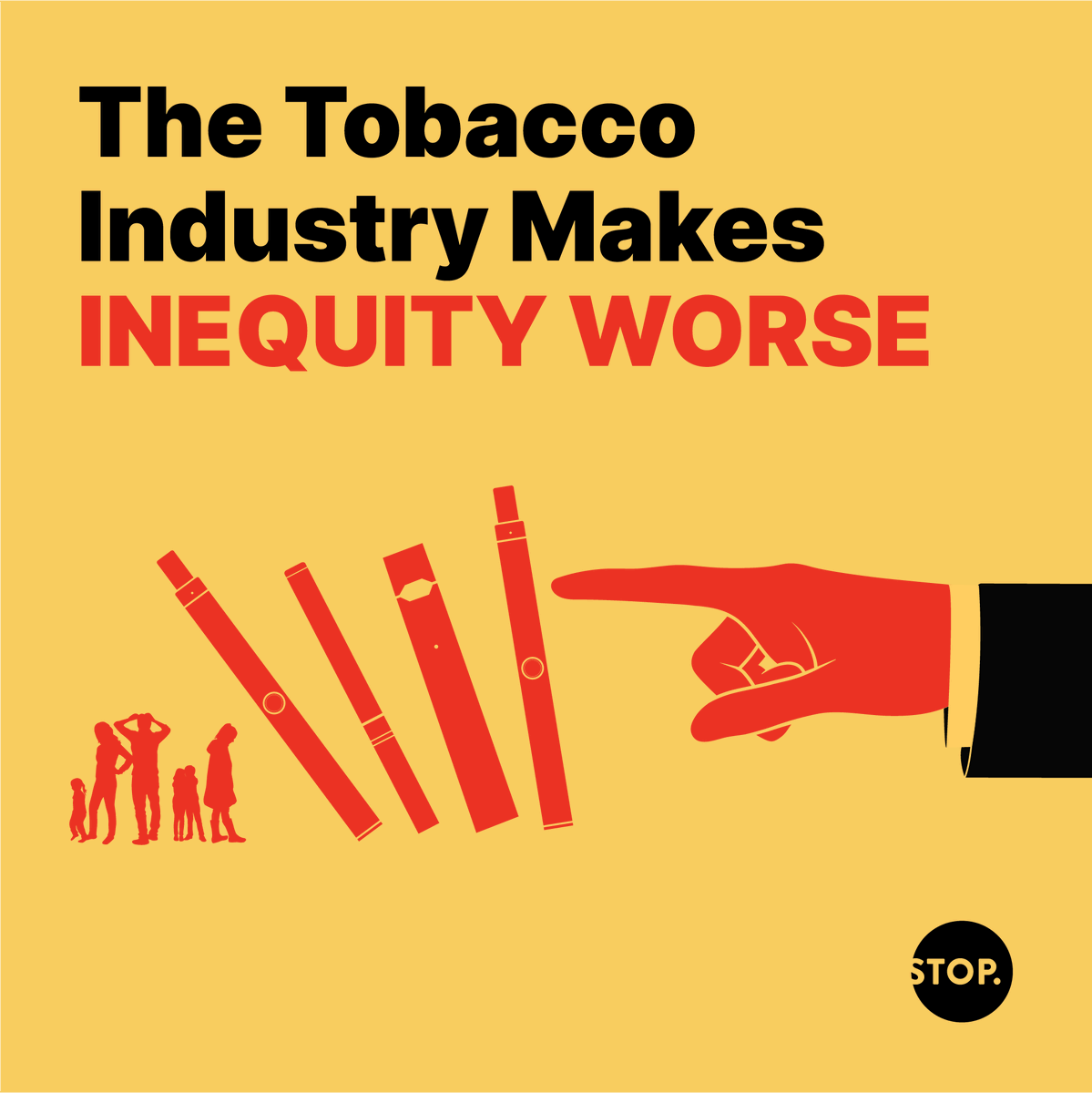 The tobacco industry targets people who already face inequity. 
The tobacco industry’s predatory behavior creates addiction, disease and financial hardship that disproportionately harms people already burdened by the effects of systemic discrimination.

🔗