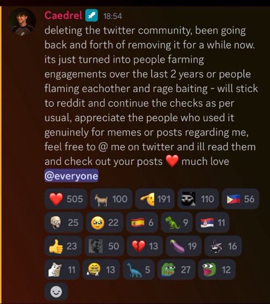 2 weeks no popsly and the whole community gets nuked

I was the glue that held us all together