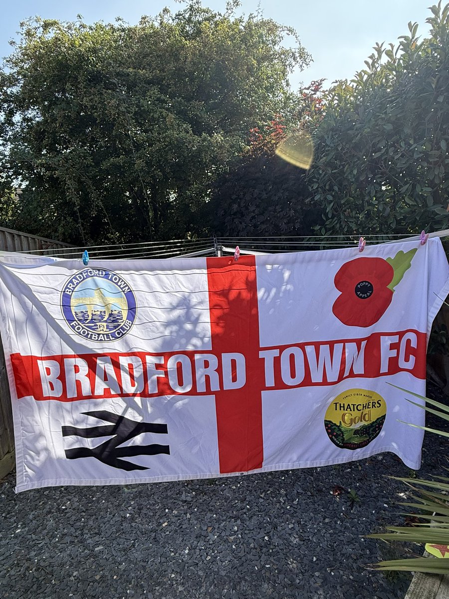 All washed &amp; ready for the first train trip of the season, down to Cornwall ! Up The Bobcats 😉 🍺  ⚽️ <a href="/BradfordTownFC/">Bradford Town F.C.</a> <a href="/NonLeagueCrowd/">Non League Crowds</a> <a href="/torpointafc/">Torpoint AFC</a>