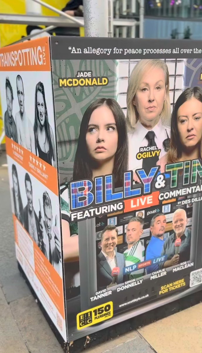 DavidTannerTV's tweet image. This is a first - seeing my face on a poster for the #EdinburghFestival!
Come and see this famous football play in its new format.
Tickets on sale now from scottkyle.co.uk