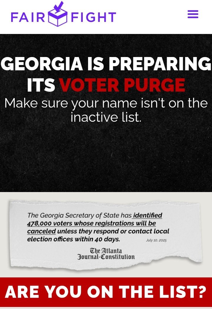 TFormfree's tweet image. #ADOS #Georgia
Check to make sure your name (or another voter) is not on this list. Enter the name, the ZIP code, and the address number that you used when you last registered to vote.