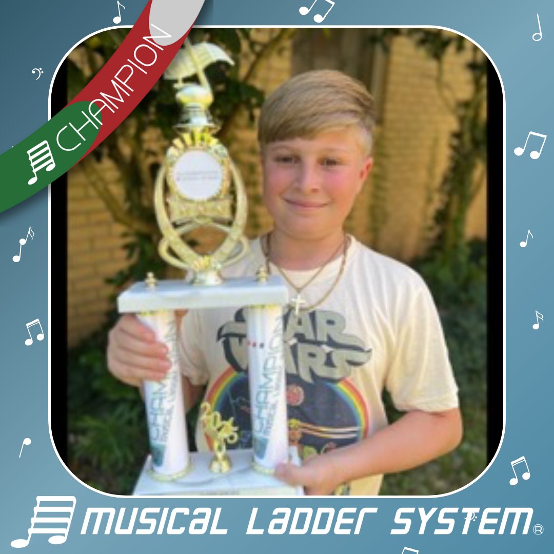 ColaArtsAcademy's tweet image. Congrats to Oliver for earning his Champion trophy!

#musicalladdersystem