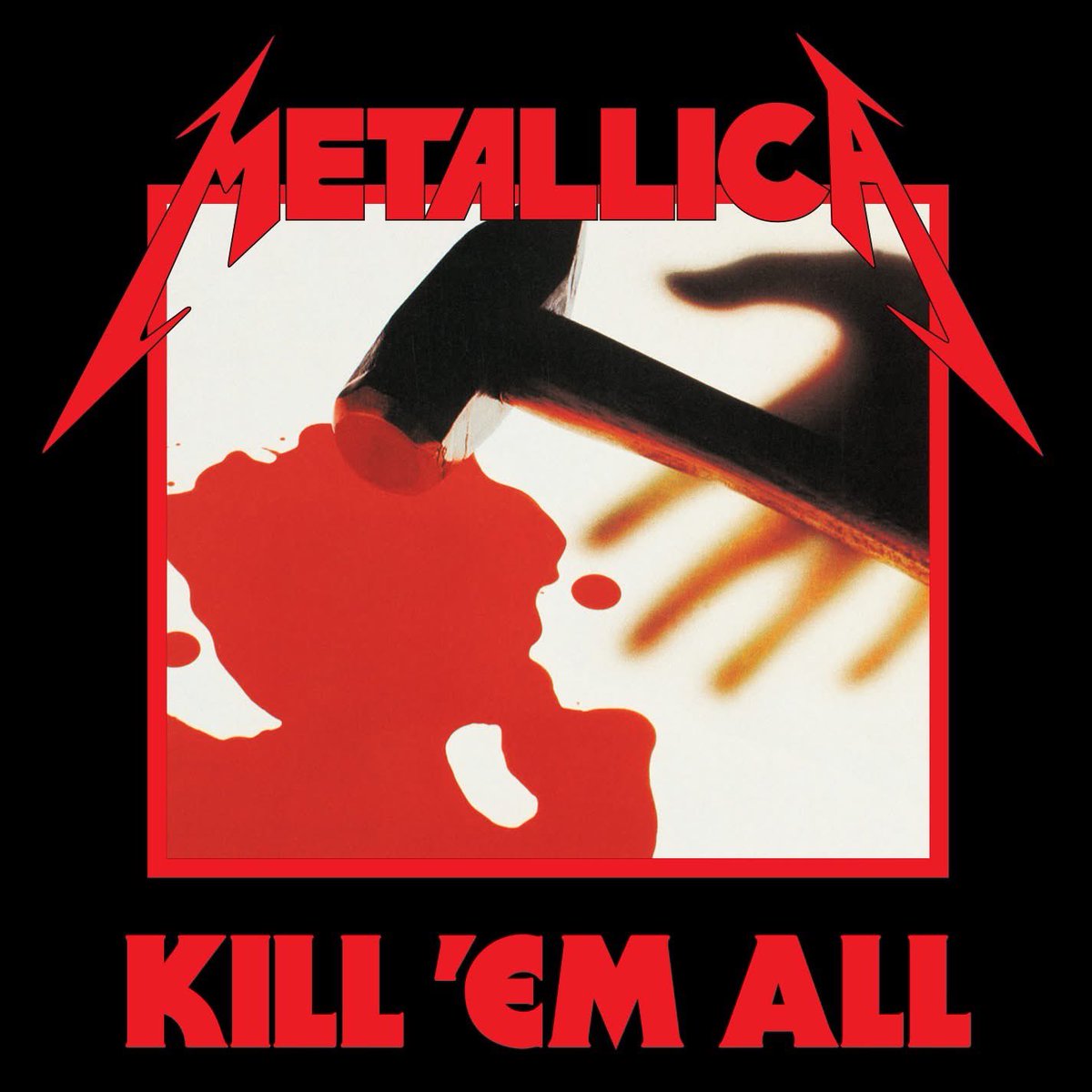 summainferno's tweet image. Hace 42 años, Metallica lanzaba su álbum debut ‘Kill’Em All’ 🩸