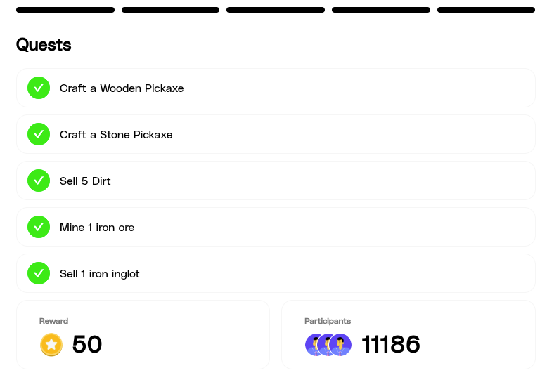 siw0bbyte's tweet image. gSomnia! ☕️🌞
Just wrapped up the @Somnia_Network Chunked quest. ✊
If you can't find wood, here's what you can do:
1⃣ Head to the Chunked Marketplace (Link in the Sell 5 Dirt / Sell 1 Iron Ingot quests), load 1 STT into your account and buy wood to craft a wooden pickaxe.
2⃣…