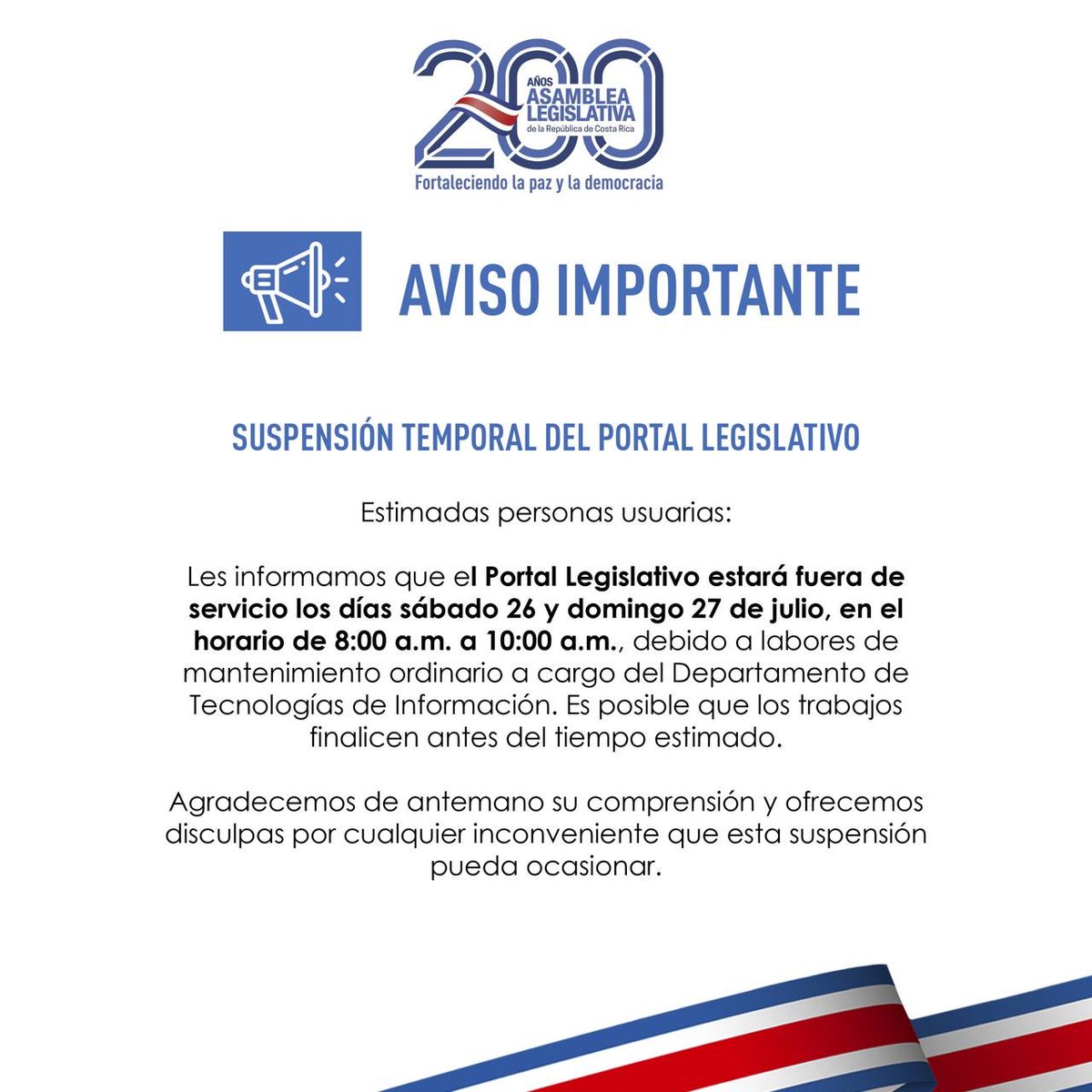 🔈Aviso importante