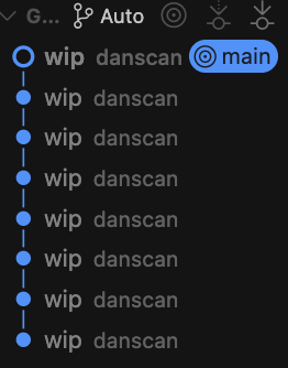 danscan's tweet image. git hygiene when you have no stakeholders