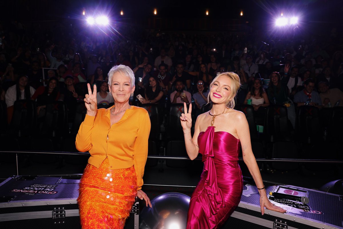 DisneyStudios's tweet image. Jamie Lee Curtis and Lindsay Lohan celebrate Freakier Friday with fans at the Mexico City Premiere 🤩✌️

See the FREAKquel only in theaters August 8. Get tickets now: Fandango.com/FreakierFriday