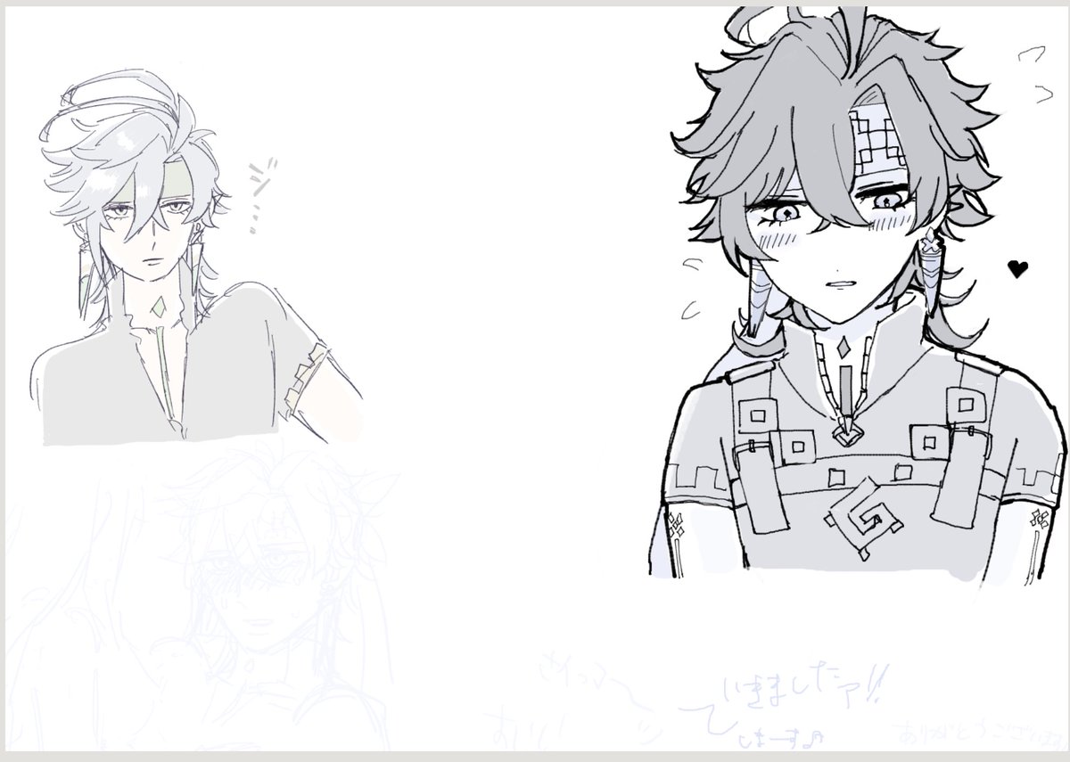 k_n_s_i_'s tweet image. 肩さんとすけべな絵チャとても楽しかっった‼️‼️‼️好きだ……健全な部分を記念に投稿させてください……♡♡♡