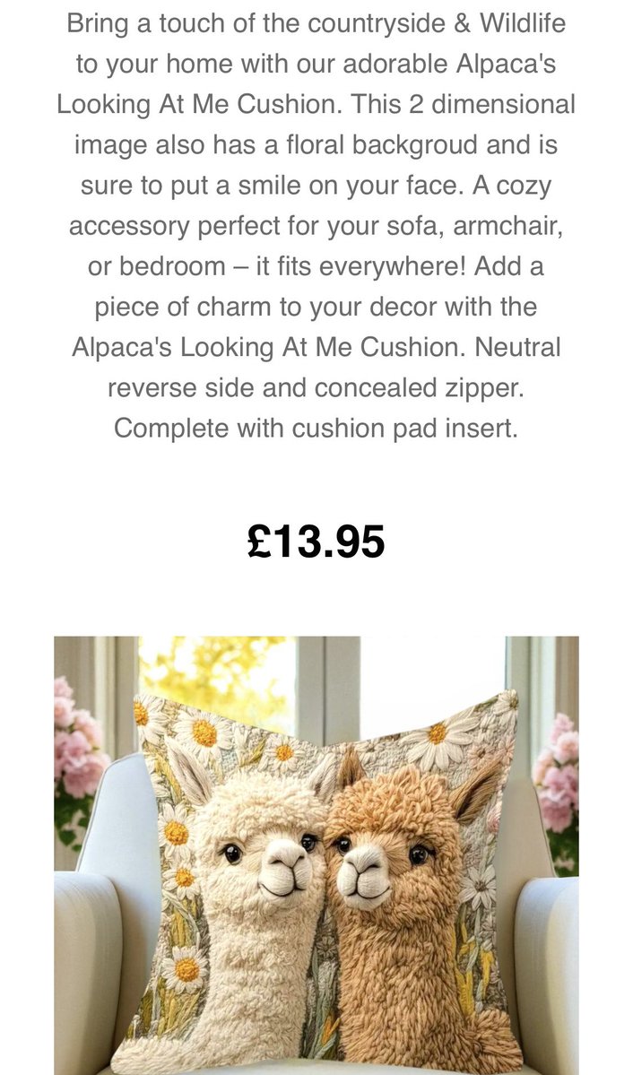 LumpyandFriends's tweet image. Two More Adorable Cushion Designs Released….. These 2 dimensional images are sure to put a smile on your face.
These cozy accessories are perfect for your sofa, armchair, or bedroom 🐾🐾❤️
Size 45cm x 45cm Square. 2 Dimensional image. Complete with cushion pad insert. Zipper.…