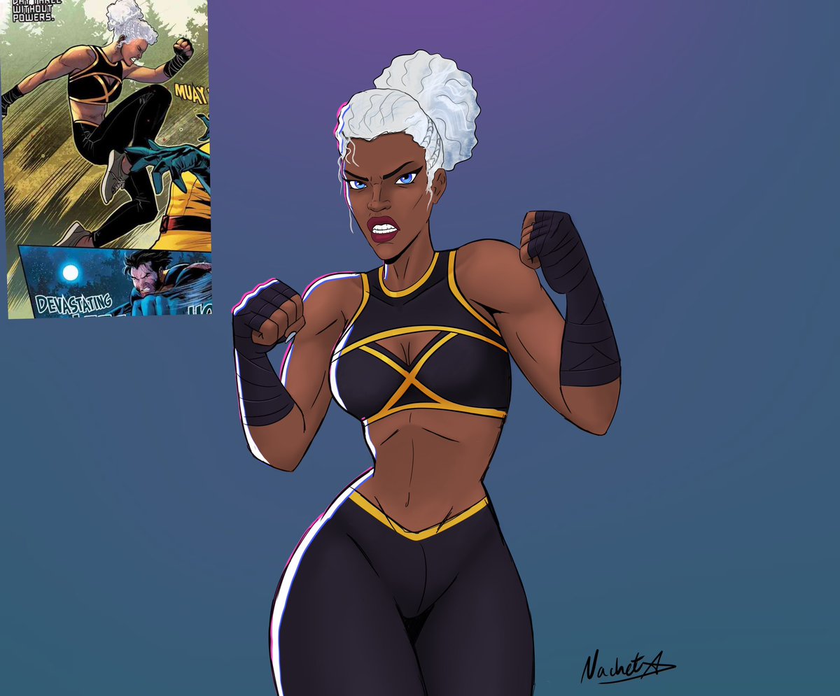 Nachet_MVS's tweet image. I’ve been reading the recent Storm comic series and I love it so far, can’t wait for the next issue
Wouldn’t mind seeing this outfit in #MarvelRivals
#xmen #MarvelRivalsfanart