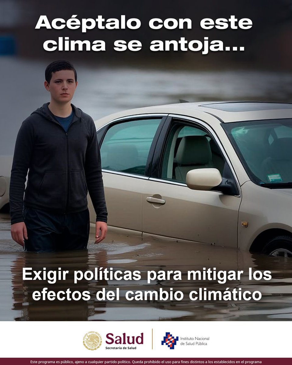 inspmx's tweet image. Para mitigar los impactos que produce el cambio climático, no solo deben tomarse decisiones a nivel individual y colectivo, sino desarrollar políticas que ayuden a reducir y restringir las emisiones de gases de efecto invernadero.
#cambioclimatico #salud #SaludPública
