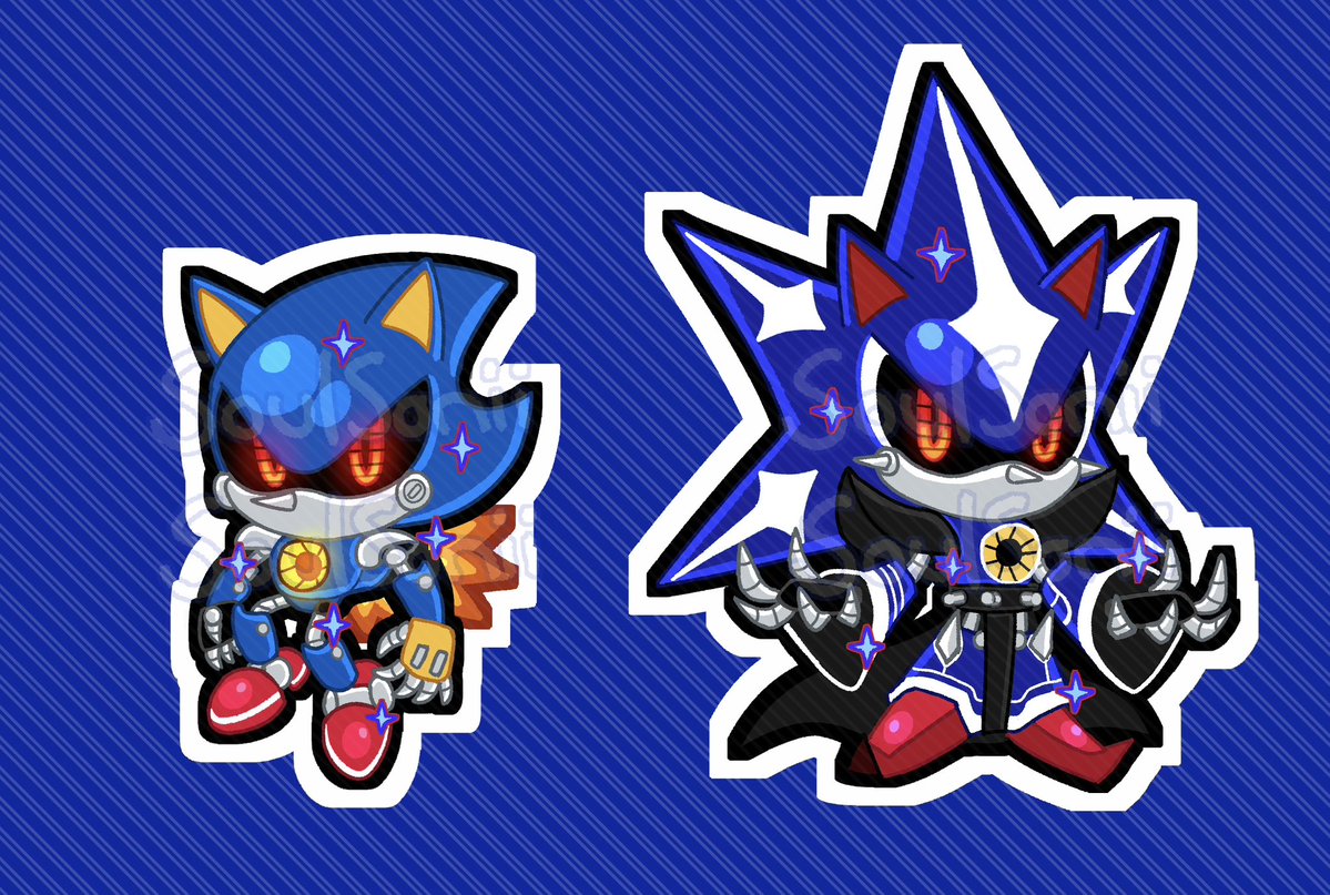 SoulSonii's tweet image. ✨COMING SOON✨Metal and Neo Metal Sonic pins are coming soon to my Etsy shop!! 😎 #SonicTheHedgehog