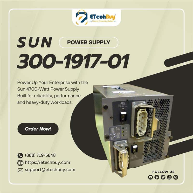 _ETechBuy's tweet image. Need serious power for serious hardware?
Meet the Sun 300-1917-01 – 4700W PSU engineered for enterprise-grade performance
Designed for blade servers
24/7 Stability
Perfect for mission-critical systems
#PowerSupply #SunMicrosystems #ServerTech etechbuy.com/300-1917-01/92…
