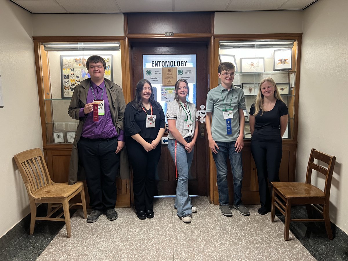 AginArk's tweet image. Congrats to the @Arkansas4H 🍀🐞entomology competitors!🏆
Justin Morris, Lawrence Co, 2nd—Ento talk
Krystal Estrada, Benton Co., 1st—Ento talk
Brooke Duvall, Conway Co., 3rd—Ento talk
Corwin Babb, Washington Co., 1st—Ento collection
Jordan McKerlie, Miller Co, 2nd—Ento collection