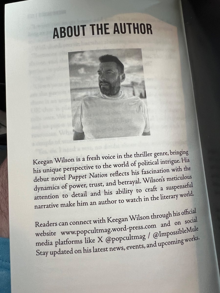 ImpossibleMule's tweet image. You could get #PuppetNation for its gripping story. Or you could get it for the picture of me and my moobs that’s at the back.