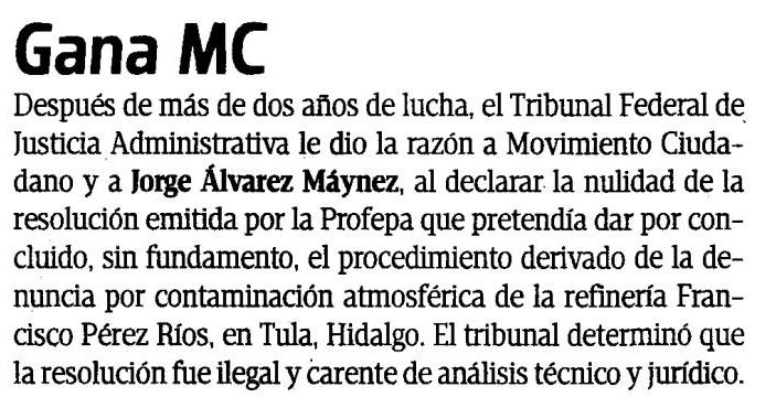 Chertorivski's tweet image. El Tribunal Federal de Justicia Administrativa nos dió la razón: la PROFEPA no atendió correctamente la denuncia de @AlvarezMaynez sobre la contaminación ambiental de la termoeléctrica de Tula.
Con esta resolución, la PROFEPA deberá revisar y responder a la denuncia de…