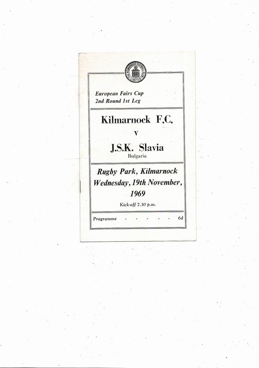 bobsprogrammes's tweet image. 1969/70 Kilmarnock v J.S.K. Slavia Fairs Cup Football Programme
£11.50 + Postage
Now available @ bobsprogs.com
@KilmarnockFC @KilmarnockFc_ @KilmarnockFans @KILMARNOCKFANS_ @slavia_eng @slavia_en @SKSlaviaPrahaFotbal @slaviapraha
