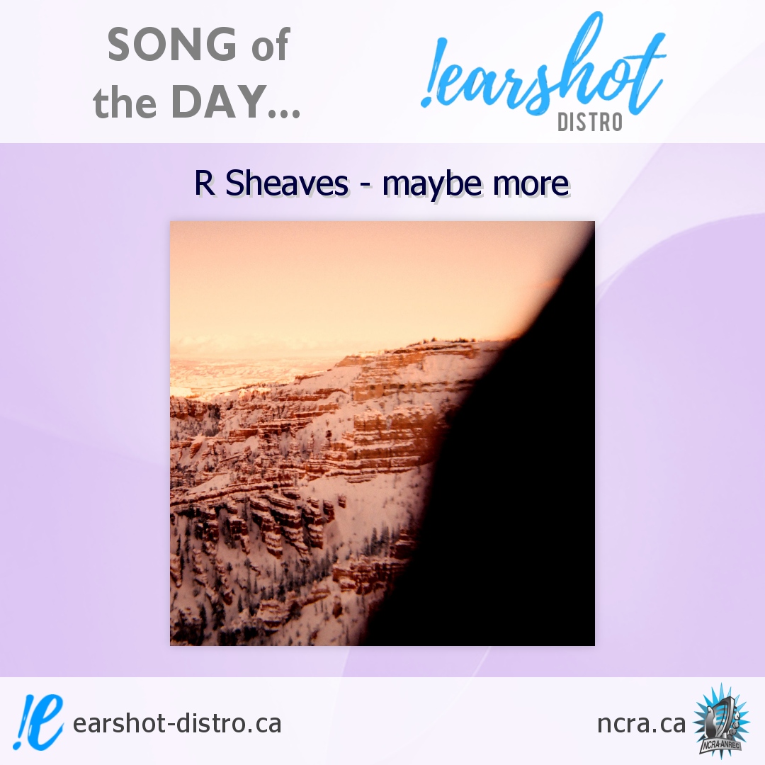 Our #EarshotSongOfTheDay is 'maybe more' by #CornerBrook's R Sheaves - a gentle &amp; skilled folk track from a soul hesitant to admit having completed moving on. Out on Milltown Records.

More: rsheaves.bandcamp.com
#earshotdistro #musicdistro