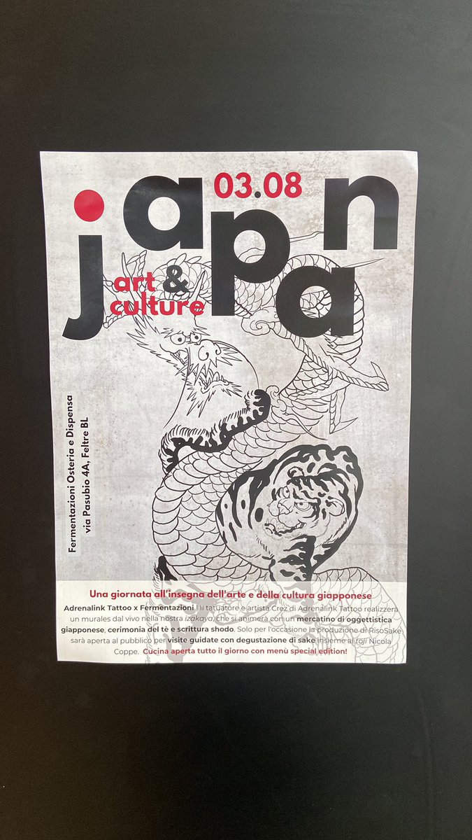 Nicola Coppe, unico produttore italiano di #sake da 100% carnaroli. Vi invito a seguirne il percorso con questo evento super fico! #Feltre #cultura #Dolomiti