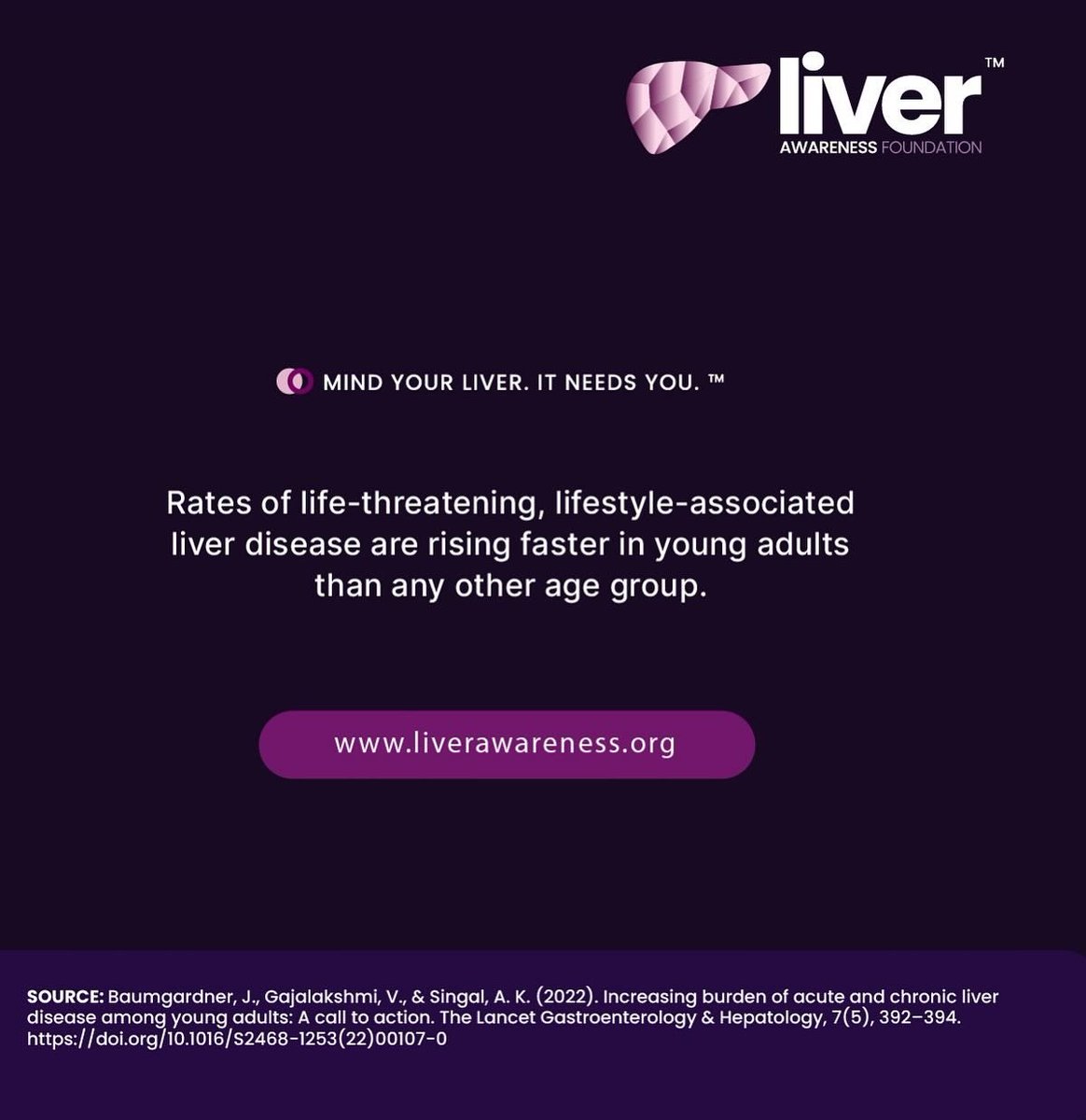 LiverAwareness's tweet image. Alcohol-associated liver disease is one of the top threats to young adults.
But it’s not the only one.
MASLD. Viral hepatitis. Inflammation. Drug-induced damage.
It’s time we stop pretending liver disease only looks one way.
#MindYourLiver #ALD #LiverHealth #YoungAdults