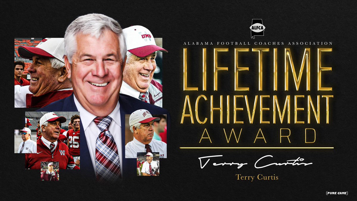 ALFCA_'s tweet image. The Alabama Football Coaches Association is proud to announce that Terry Curtis has been selected as recipient of the 2026 Lifetime Achievement Award for his contributions to high school football in our state. He will be honored at the ALFCA Banquet in January in Montgomery.