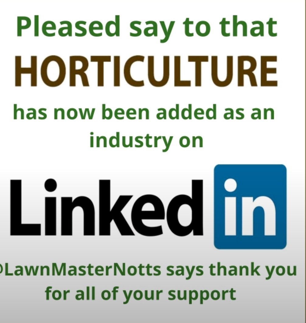 LawnMasterNotts's tweet image. Never think your voice can't make a difference! If I can do it, you can
A lot of you may not know this, but I single handedly took on LinkedIn for 3 ½ years, shouting for a horticulture industry to be added.
With constant pressure from me, they finally caved in.
Never give up!