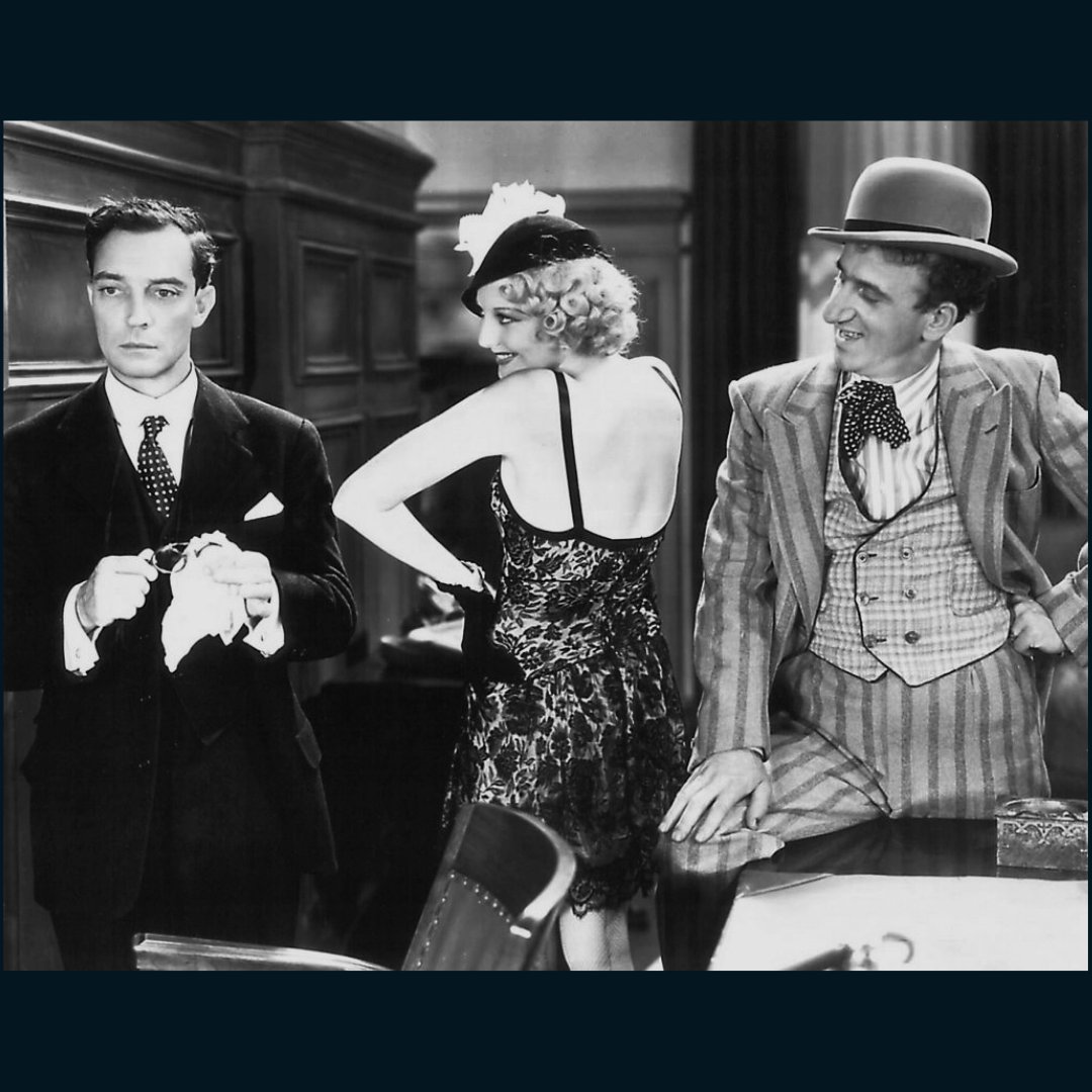 📸 Buster Keaton, Thelma Todd, and Jimmy Durante 

Film: Speak Easily

1932