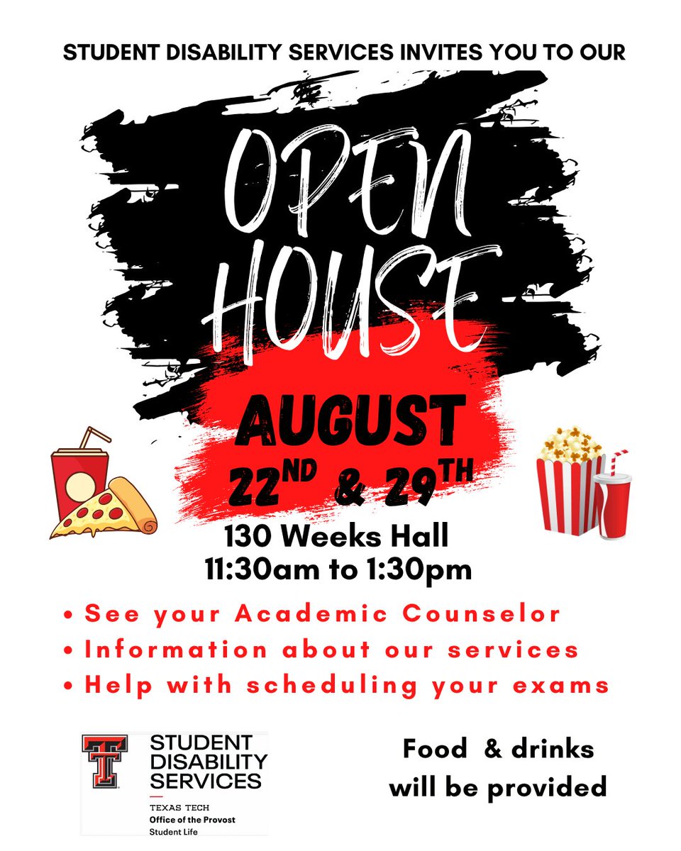 TTU Student Disability Services tweet media