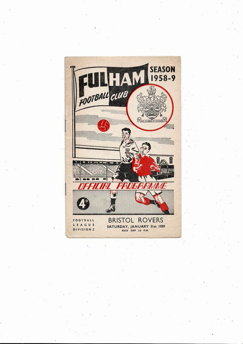 bobsprogrammes's tweet image. 1958/59 Fulham v Bristol Rovers Football Programme
£3.50 + Postage
Now available @ bobsprogs.com
@FulhamFC @FulhamTransfer @fulhamfans @FulhamFaithful @BristolRoversCT @BristolRoversSC @bristolroversfc @Bristolroversfa