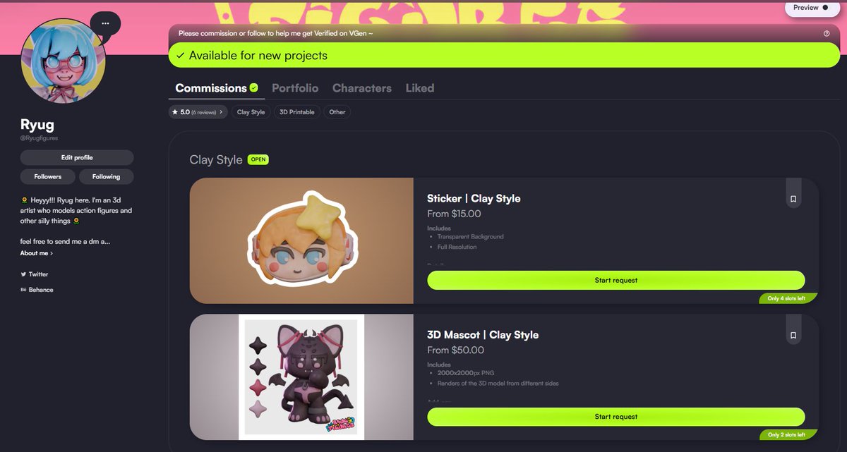 RyugFigures's tweet image. My #Vgen its getting so organized 🎨✨💖

My Vgen: vgen.co/Ryugfigures