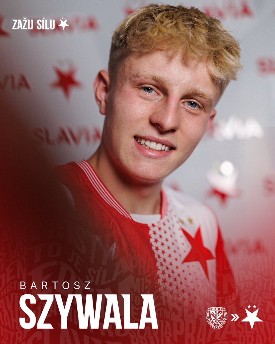 AllTransfersWW's tweet image. 🚨 Slavia Praha signs Bartosz Szywala!
◉ 16yo 🇵🇱 LW | Transfer from #ŚląskWrocław (until 2028 | Undisclosed fee)
◉ Poland youth international (25 apps, 11⚽️) | 18 apps in Polish 3rd tier
#Szywala #SlaviaPraha #FortunaLiga
📷 @slaviaofficial