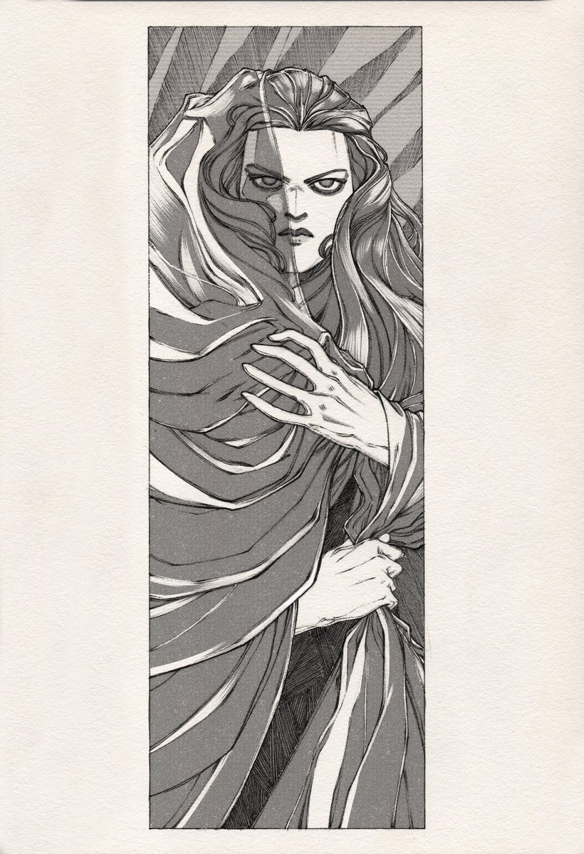 EkiToJupiter's tweet image. My recent artworks. Even the digital screentones do a great job in setting the mood.
#traditionalart #manga