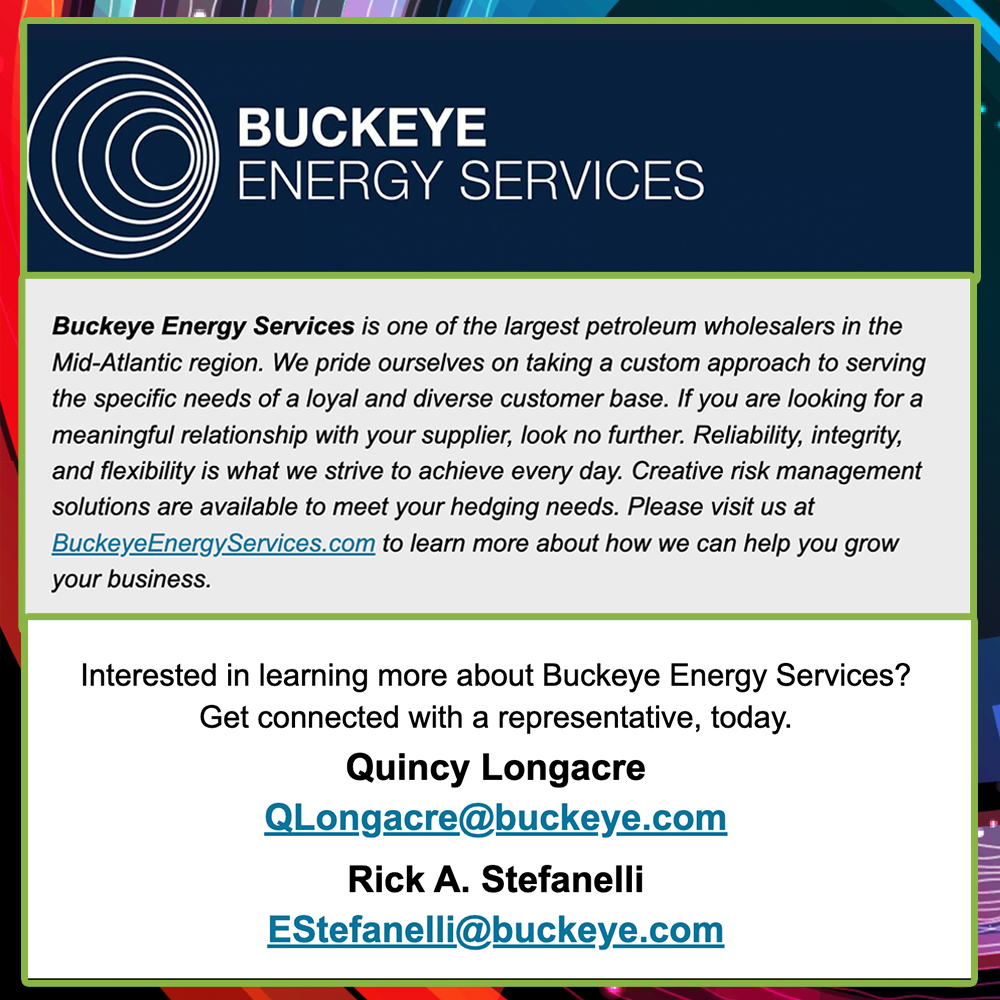 Join Us in Thanking Our BRONZE SPONSOR Buckeye Energy Services!

Building Relationships That Stand the Test of Time.

Contact a Buckeye Energy Services Representative.

Quincy Longacre | QLongacre@buckeye.com

Rick A. Stefanelli | EStefanelli@buckeye.com

HEATShow.com