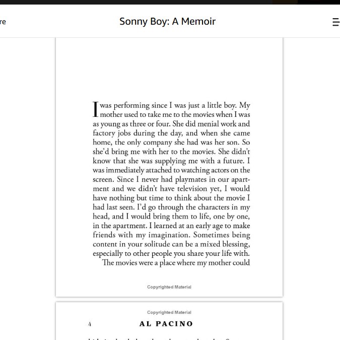 BrettHethering's tweet image. The empathy for his mother and the clarity of expression is so easy to see...and in fact I found it made me cry.
The lonely boy, a trapped mother, refuge and escape of play for both of them. Pacino writes exactly as he speaks. I can't wait to read it.
#Memoir