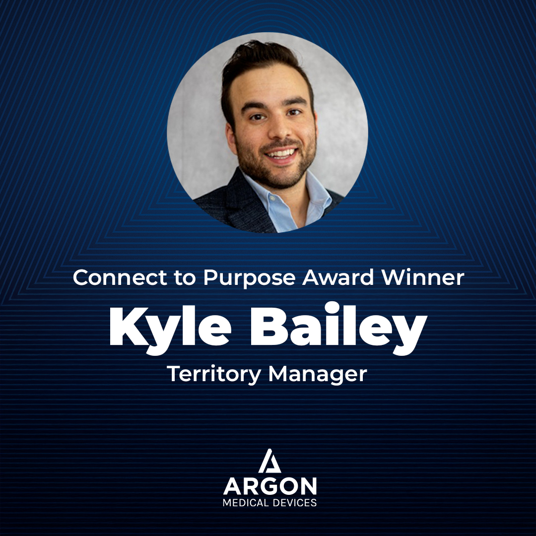 ArgonMedical's tweet image. Congratulations to our Q2 Connect to Purpose Award Winner, Kyle Bailey!
About the Award: Each quarter, the Connect to Purpose Award recognizes outstanding Argon employees across multiple departments whose work meaningfully connects to the company’s purpose and mission.