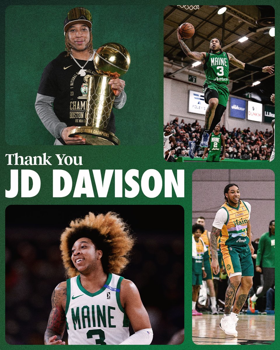 💚 Thank you to the best player to ever put on a Maine Celtics jersey, and good luck in the next chapter!