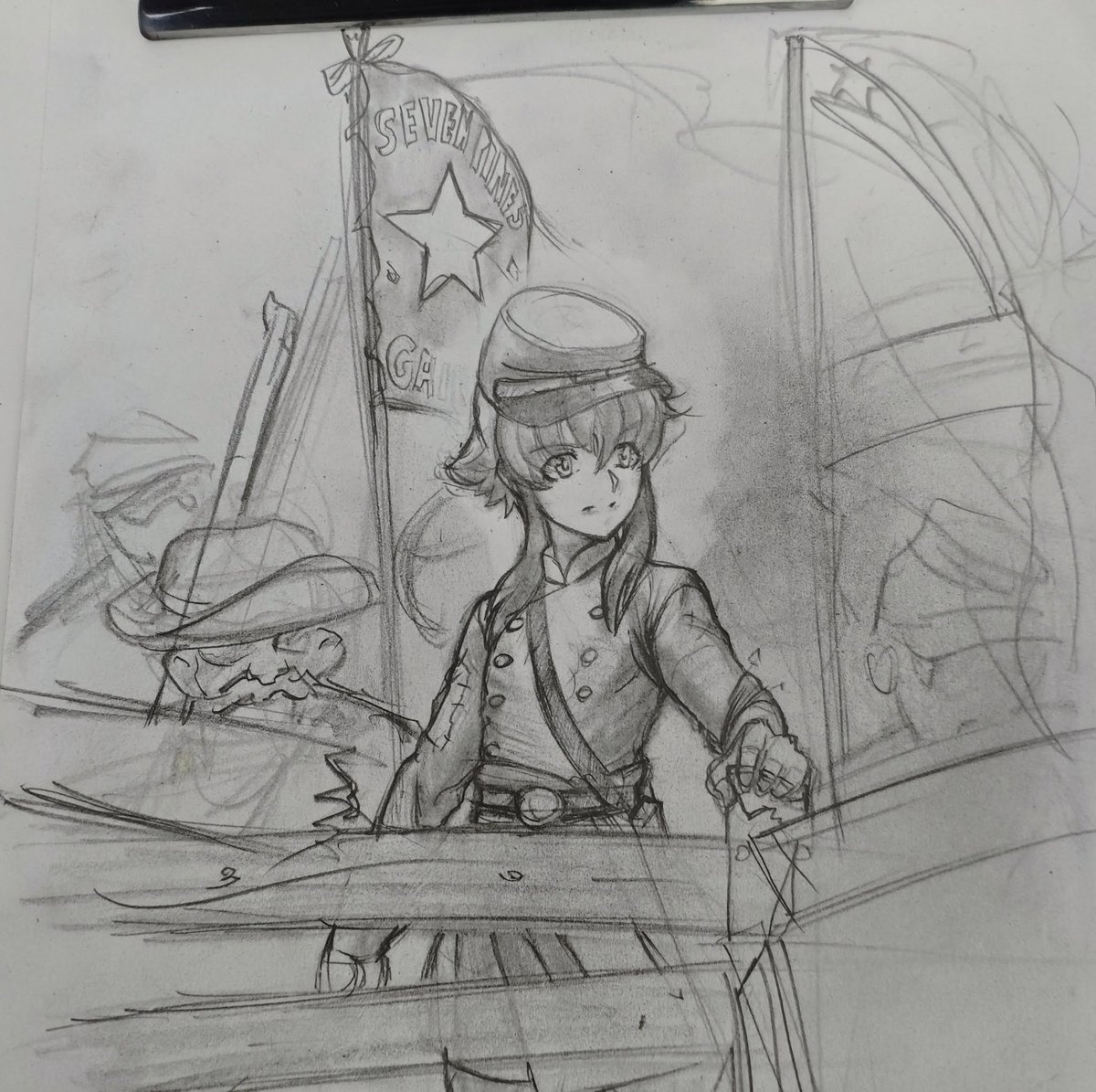 csldt1991's tweet image. Since i got a bit of (unwanted) attention, i can took advantage from it by reposting some doodles i drew months ago.

Like Ion from Tales of the Abyss as a confederate officer. 

You know, the usual Schizo stuff.