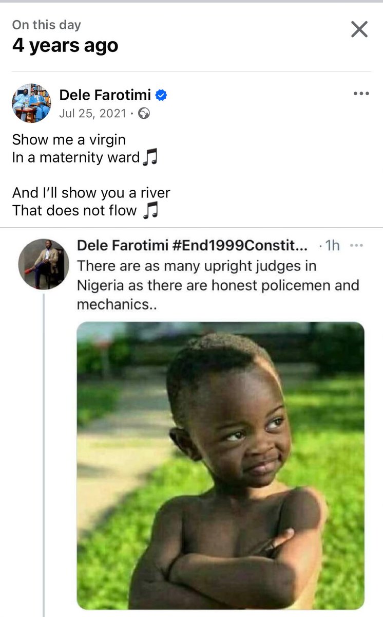 DeleFarotimi's tweet image. Show me a virgin
In a maternity ward🎵
And I’ll show you a river
That does not flow 🎵