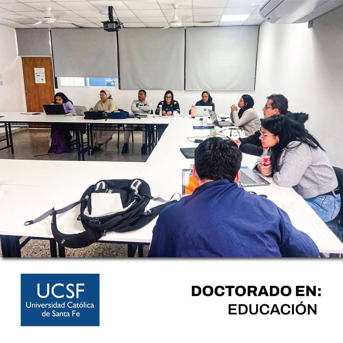 fundefa's tweet image. Nuestros estudiantes del 𝐃𝐨𝐜𝐭𝐨𝐫𝐚𝐝𝐨 𝐞𝐧 𝐄𝐝𝐮𝐜𝐚𝐜𝐢𝐨́𝐧 continúan su formación presencial en la Universidad Católica de Santa Fe, en Argentina. 🇦🇷

👏 ¡Felicitaciones por seguir creciendo académica y profesionalmente en este importante desafío doctoral!