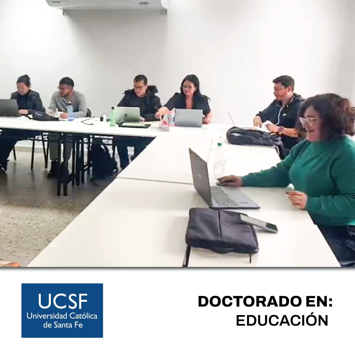 fundefa's tweet image. Nuestros estudiantes del 𝐃𝐨𝐜𝐭𝐨𝐫𝐚𝐝𝐨 𝐞𝐧 𝐄𝐝𝐮𝐜𝐚𝐜𝐢𝐨́𝐧 continúan su formación presencial en la Universidad Católica de Santa Fe, en Argentina. 🇦🇷

👏 ¡Felicitaciones por seguir creciendo académica y profesionalmente en este importante desafío doctoral!