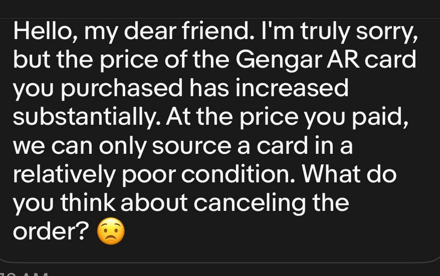 DeepPocketMnstr's tweet image. Sellers need to learn their lesson about selling pre-orders especially on eBay.
If you were in my situation, what would you do?
