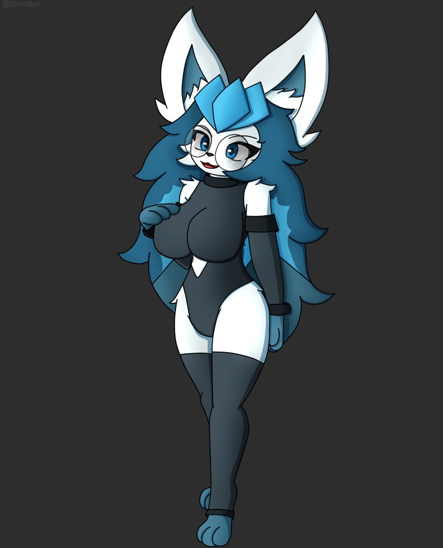 ItisnotLyn's tweet image. My fourth art fight attack and this time attacking @JadePaw06's Glaceon, Nelly! I hope you enjoy it hehe