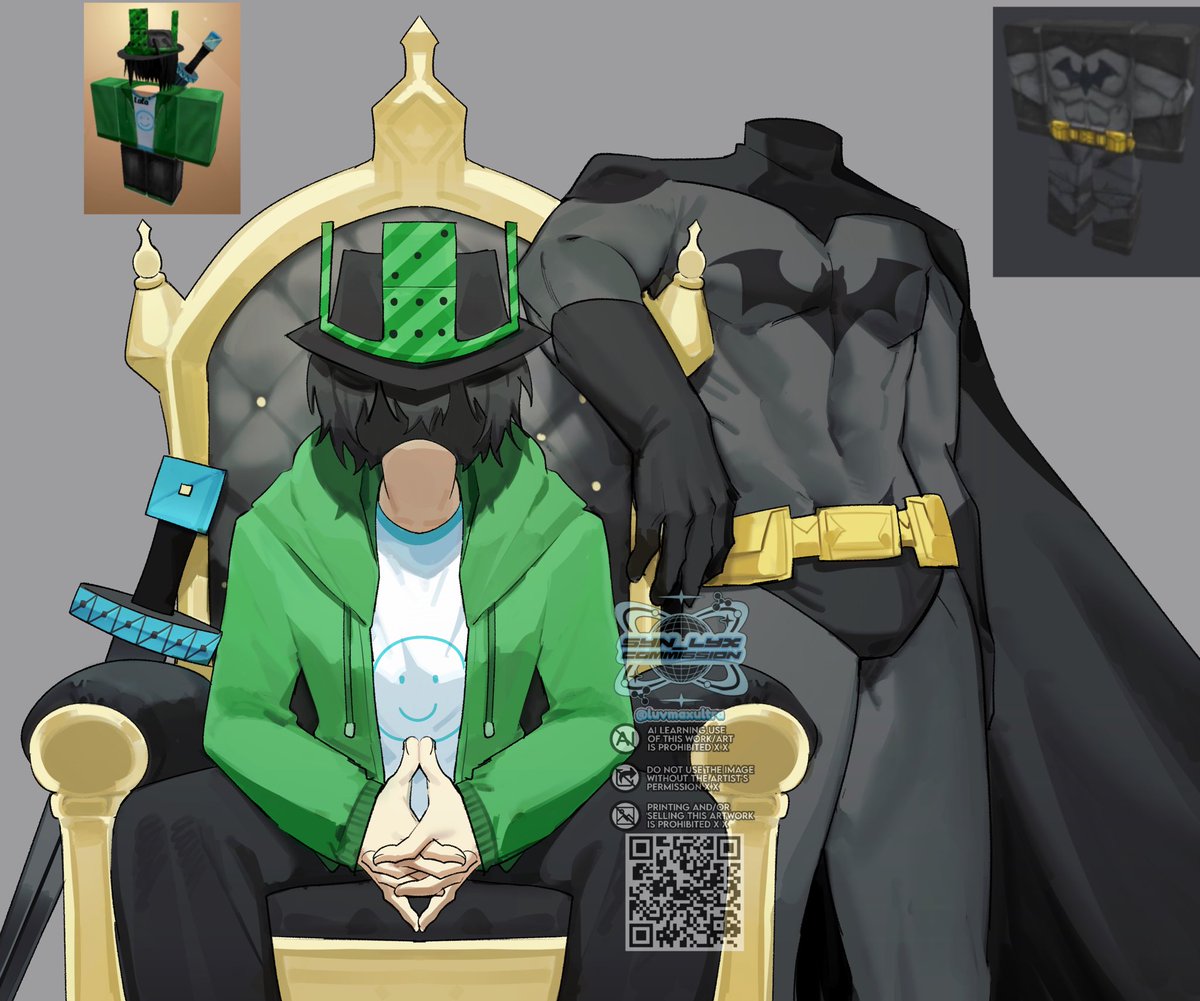 syn_lyx's tweet image. commission for lolo
👑 #robloxart